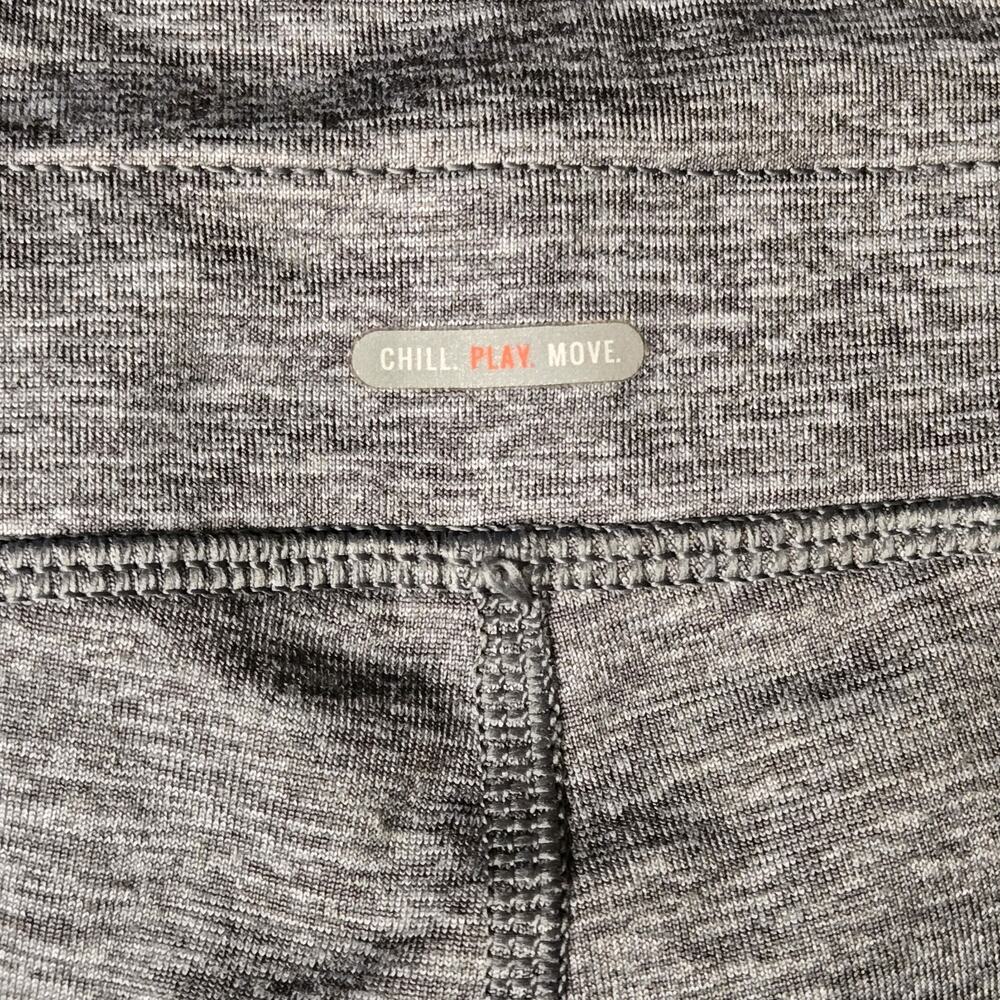 Aerie Offline Warm-Up High-Rise Leggings Gray Heathered with Pockets, Size L - Picture 7 of 8